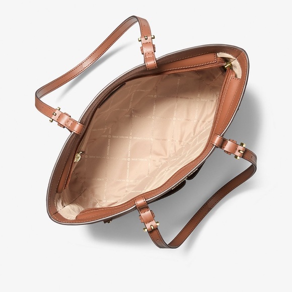 Michael Kors Women's Leather Jet Set Travel Tote Bag Purse NEW - Picture 3 of 12